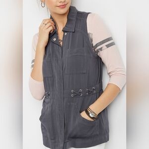 MAURICES Gray vest jacket